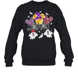 Holloween Disney Mickey Spider Witch Sweatshirt